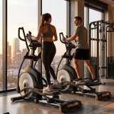 Эллиптический тренажер UNIX Fit E-1100 (LED) PRO с автонаклоном (полукоммерческий)