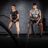 Тренировочный канат AEROBIS Battle Rope V2 длина 10 м, диаметр 30 мм, вес 5,3 кг, черный