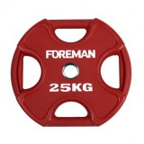 Диск X-Training уретановый цветной FOREMAN FM/UPX-25KG-RD (25 кг)