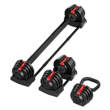 Набор регулируемый штанга+гантель+гиря HYFIT 18 кг (1 до 19кг) Набор регулируемый штанга+гантель+гиря HYFIT 18 кг (1 до 19кг)