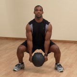 Медицинский мяч с рукоятками 18LB / 8.15 кг (черный) Body-Solid BSTDMB18