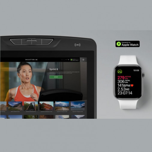 Вертикальный велотренажер Matrix Lifestyle. Консоль Touch Base