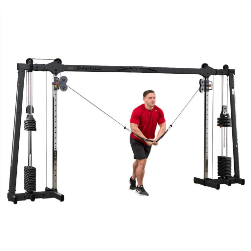 Кроссовер регулируемый Body-Solid ProClub GDCC250B с двумя весовыми стеками по 73 кг (черный) Кроссовер регулируемый Body-Solid ProClub GDCC250B с двумя весовыми стеками по 73 кг (черный)