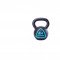 Чугунная гиря LIVEPRO Solid Cast Iron Kettlebell 20 кг, черный/синий