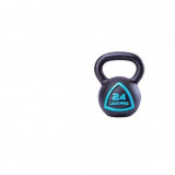 Чугунная гиря LIVEPRO Solid Cast Iron Kettlebell 32 кг, черный/синий